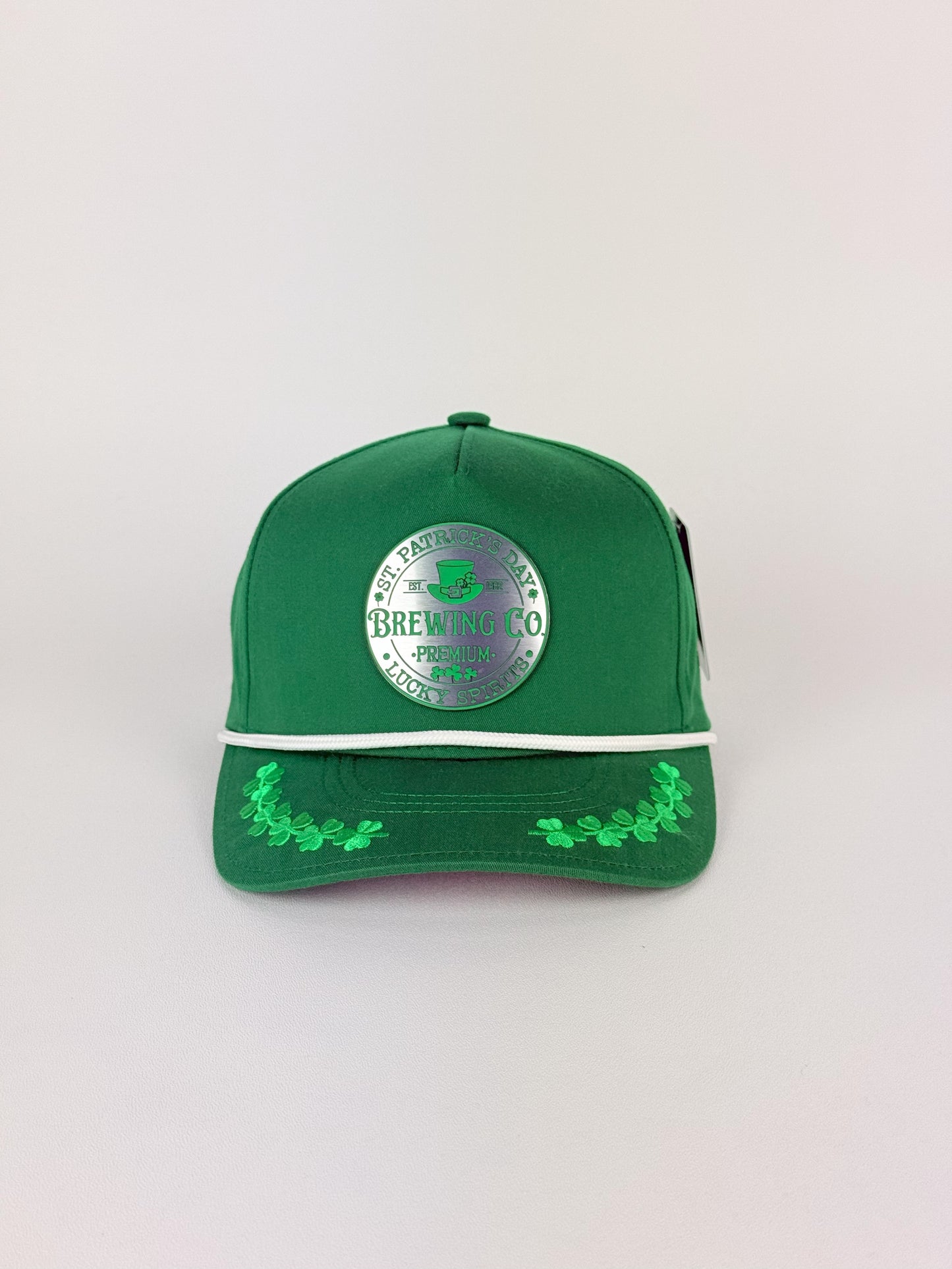 St. Patrick’s Day Clover Hat – Laser-Engraved Green Patch
