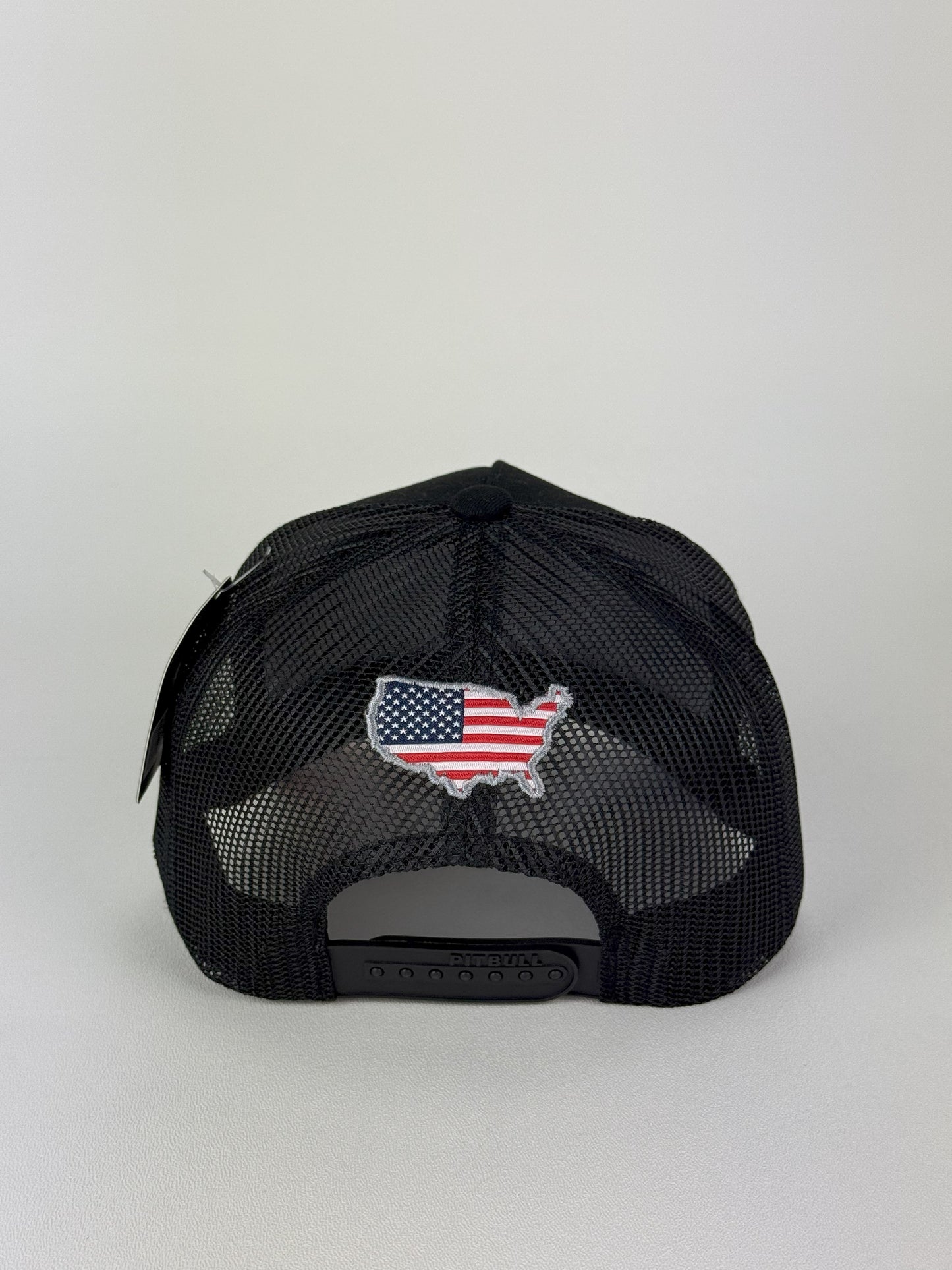 Patriotic USA Trucker Hat – Black Mesh Snapback