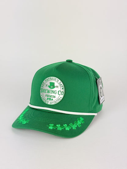 St. Patrick’s Day Clover Hat – Laser-Engraved Green Patch